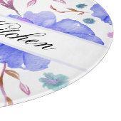 Maßgeschneiderte Schnittplatine - Blumengeschenk Schneidebrett (Ecke)