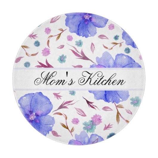 Maßgeschneiderte Schnittplatine - Blumengeschenk Schneidebrett (Vorderseite)