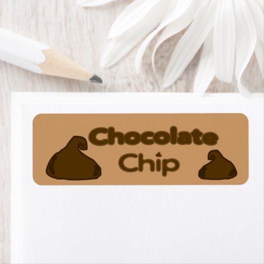 Maßgeschneiderte Schokolade Chip Bakery Labels (Insitu)