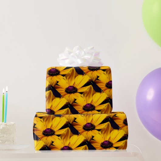 Maßgeschneiderte, schöne, gelbe Daisy-Blume Geschenkpapier (Partygeschenke)
