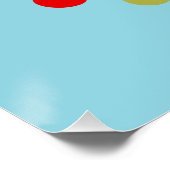 Maßgeschneiderte Schule, Library Colorful Geometri Poster (Ecke)