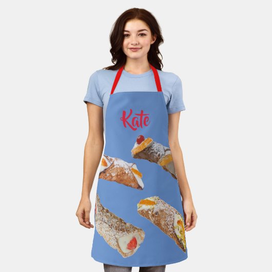 Maßgeschneiderte Schürze "Sweet Cannoli" (Getragen)