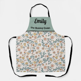 Maßgeschneiderte Schürze von schönen Aquarellblume