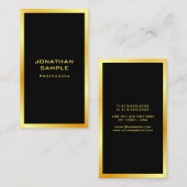 Maßgeschneiderte Schwarz-Gold-Vorlage Visitenkarte (Vorne/Hinten)