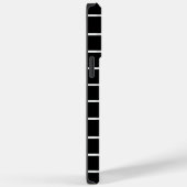 Maßgeschneiderte Schwarz-Weiß-Streifen Case-Mate iPhone Hülle (Rückseite / Rechts)