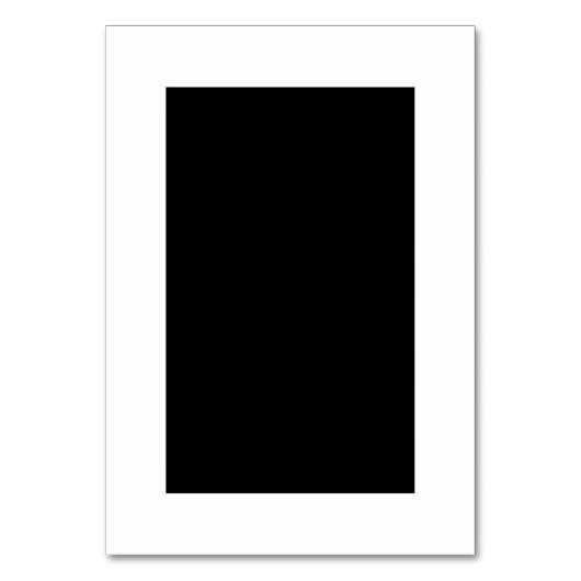 Maßgeschneiderte Schwarz/Weiß-Tischnummer Tischnummer (Rückseite)