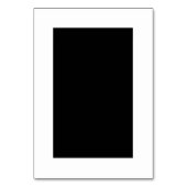 Maßgeschneiderte Schwarz/Weiß-Tischnummer Tischnummer (Vorderseite)