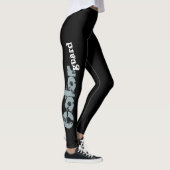 Maßgeschneiderte Schwarzweiß-Farbwächter-Leggings Leggings (Rechts)