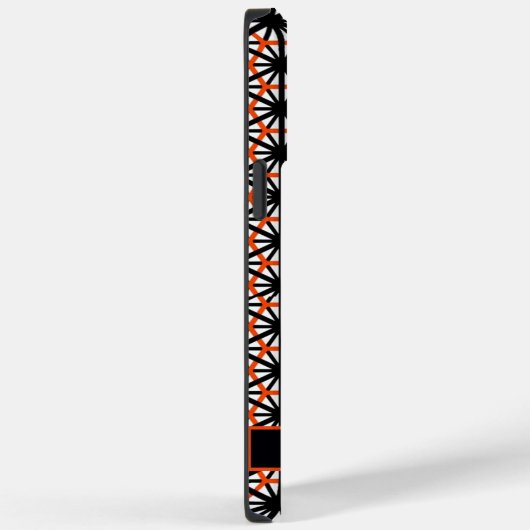 Maßgeschneiderte Schwarzweiß-Geometrie Case-Mate iPhone Hülle (Rückseite / Rechts)