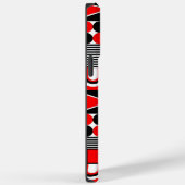 Maßgeschneiderte Schwarzweiß-Geometrie Case-Mate iPhone Hülle (Rückseite / Rechts)