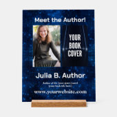 Maßgeschneiderte SciFi-Buchsignatur mit Stand Acrylschild (Vorderseite)