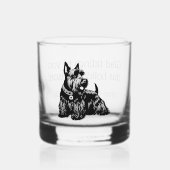 Maßgeschneiderte Scotty Dog Weihnachtsgesteine Whiskyglas (Vorderseite)