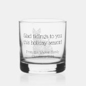 Maßgeschneiderte Scotty Dog Weihnachtsgesteine Whiskyglas (Rückseite)