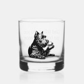 Maßgeschneiderte Scotty Dog Weihnachtsgesteine Whiskyglas (Vorderseite)