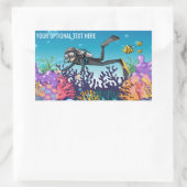 Maßgeschneiderte Scuba Diver Aufkleber (Tasche)