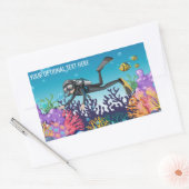 Maßgeschneiderte Scuba Diver Aufkleber (Umschlag)