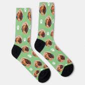 Maßgeschneiderte Seesocken mit niedlicher Hundepap Socken (Rechts)