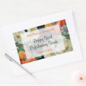 Maßgeschneiderte Seife oder Baking White Orange Mo Rechteckiger Aufkleber (Umschlag)