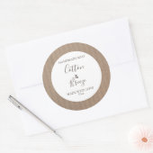 Maßgeschneiderte Seifenbeschriftung Runder Aufkleber (Umschlag)