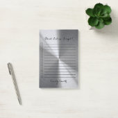 Maßgeschneiderte Silber-Metallic für die Aufgabenl Post-it Klebezettel (Büro)