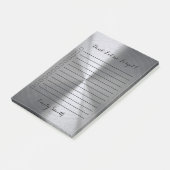 Maßgeschneiderte Silber-Metallic für die Aufgabenl Post-it Klebezettel (angewinkelt)