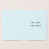 Maßgeschneiderte Silver Foil Condolences Card Folienkarte (Innenseite)