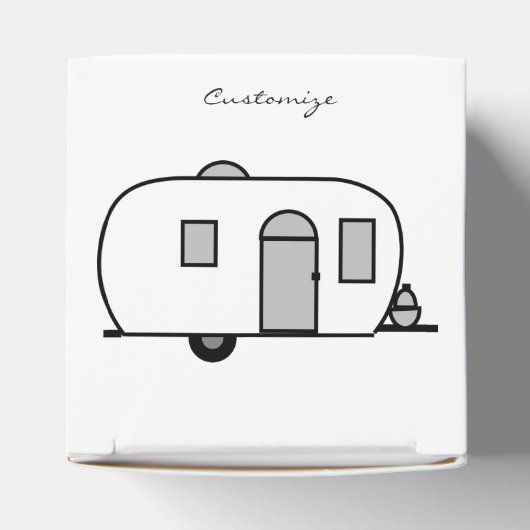 Maßgeschneiderte Sinti und Roma-winzige Wohnwagen Geschenkschachtel (Oben)