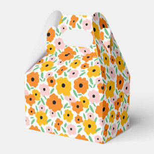 Maßgeschneiderte skandinavische Doodle-Blume Geschenkschachtel