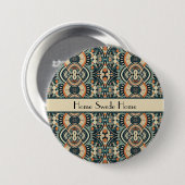 Maßgeschneiderte skandinavische Kunst-Déco Button (Vorne & Hinten)