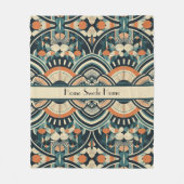 Maßgeschneiderte skandinavische Kunst-Déco Fleecedecke (Vorderseite)