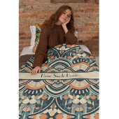 Maßgeschneiderte skandinavische Kunst-Déco Fleecedecke