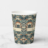 Maßgeschneiderte skandinavische Kunst-Déco Pappbecher (Rechts)