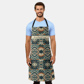 Maßgeschneiderte skandinavische Kunst-Déco Schürze (Getragen)