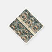 Maßgeschneiderte skandinavische Kunst-Déco Serviette (Ecke)