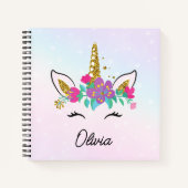 Maßgeschneiderte Skizze für Mädchen Niedlich Notizblock (Vorderseite)