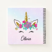 Maßgeschneiderte Skizze für Mädchen Niedlich Notizblock (Rückseite)