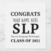 Maßgeschneiderte SLP-Weine-Flaschen-Etiketten Weinetikett (Einzelnes Label)