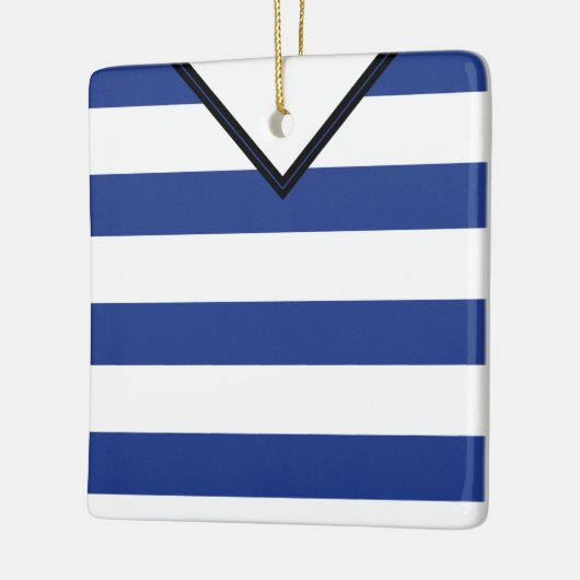 Maßgeschneiderte Soccer Jersey Template Ornament (Links)