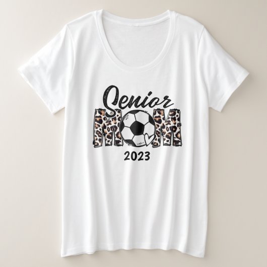 Maßgeschneiderte Soccer-Mama, kundenspezifischer F Große Größe T-Shirt (Design vorne)