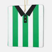 Maßgeschneiderte Soccer Rugby Jersey-Ornament-Vorl Keramikornament (Links)