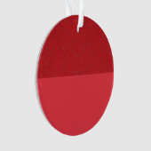 Maßgeschneiderte Split Tomato Red Acrylic Ornament (Vorderseite)