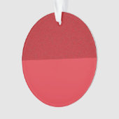 Maßgeschneiderte Split Tomato Red Acrylic Ornament (Vorderseite)