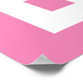 Maßgeschneiderte Sportart mit Namenspopster Poster (Ecke)