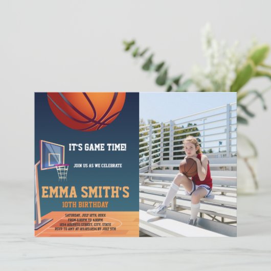 Maßgeschneiderte sportliche Party Einladungen für (Stehend Vorderseite)