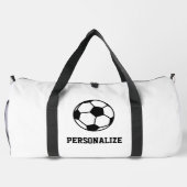 Maßgeschneiderte Sporttasche mit Fußballlogo Duffle Bag (Rückseite)
