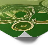 Maßgeschneiderte St Patrick’s Day Harp. St. Patty' Poster (Ecke)