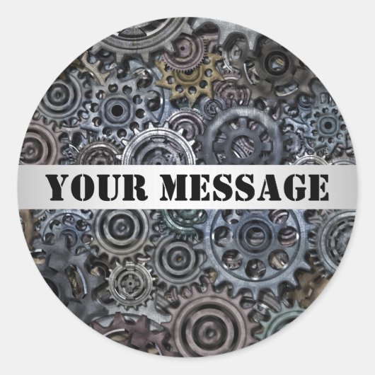 Maßgeschneiderte Stahlraumkonstruktion Runder Aufkleber (Vorderseite)