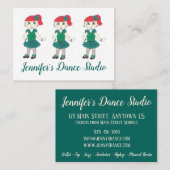 Maßgeschneiderte Stich Dance School Studio Lehrer Visitenkarte (Vorne/Hinten)