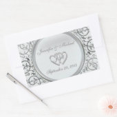 Maßgeschneiderte Stickerei Rechteckiger Aufkleber (Umschlag)