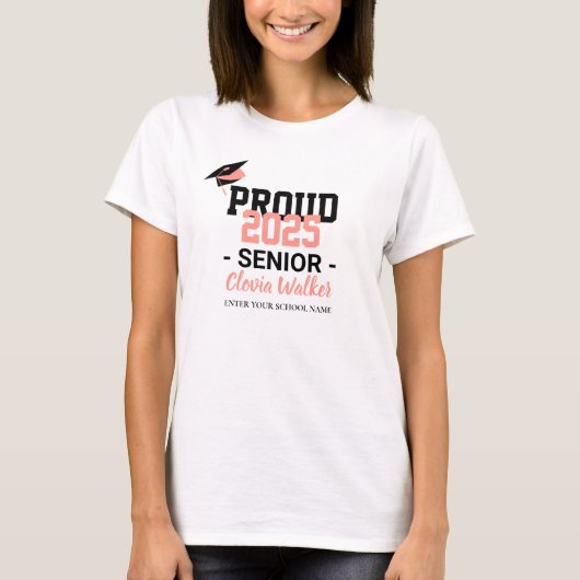 Maßgeschneiderte, stolze Schulabgänger T-Shirt (Vorderseite)